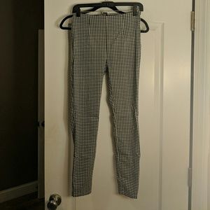 Gingham Print Pants